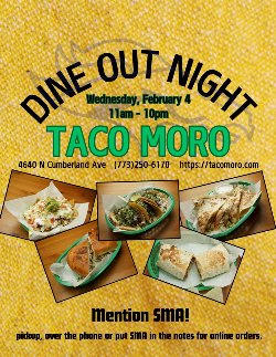 Taco Moro Dine Out Night